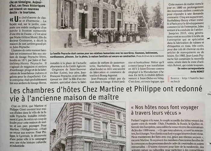 Chez Martine Et Philippe En Velay Couette-café